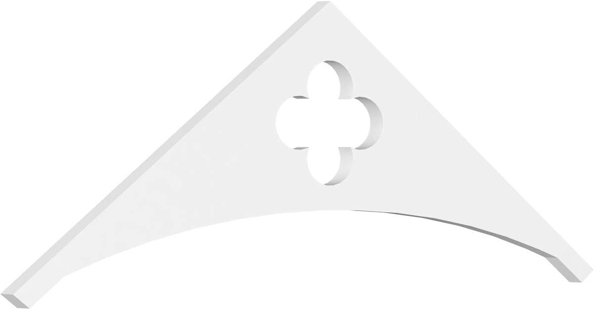Ekena Millwork GPP048X008X100TUR Turner Architectural Grade PVC Gable Pediments, 48