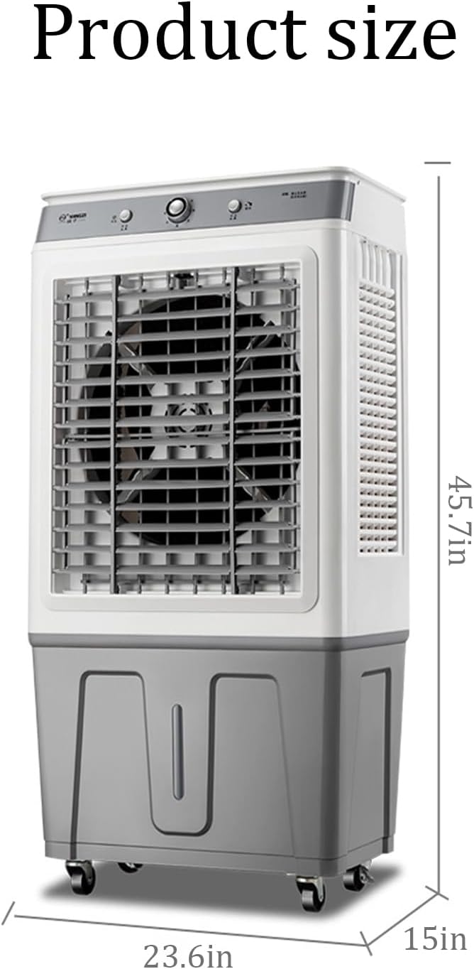 Household Stand Up Air Conditioner,Evaporative Air Cooler,45L Water Tank,Three Adjustable Wind Speeds Portable Air Conditioner,for Hotels, Restaurants, Workshops,supermarkets,etc