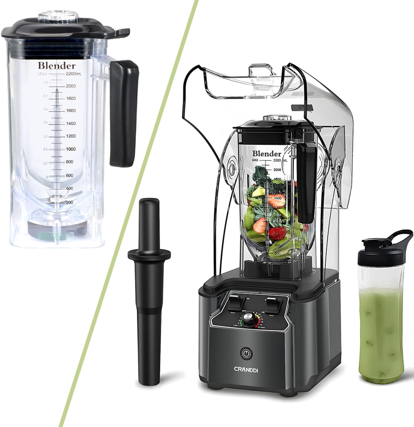 Commercial Quiet Blender K90 with Spare Cup