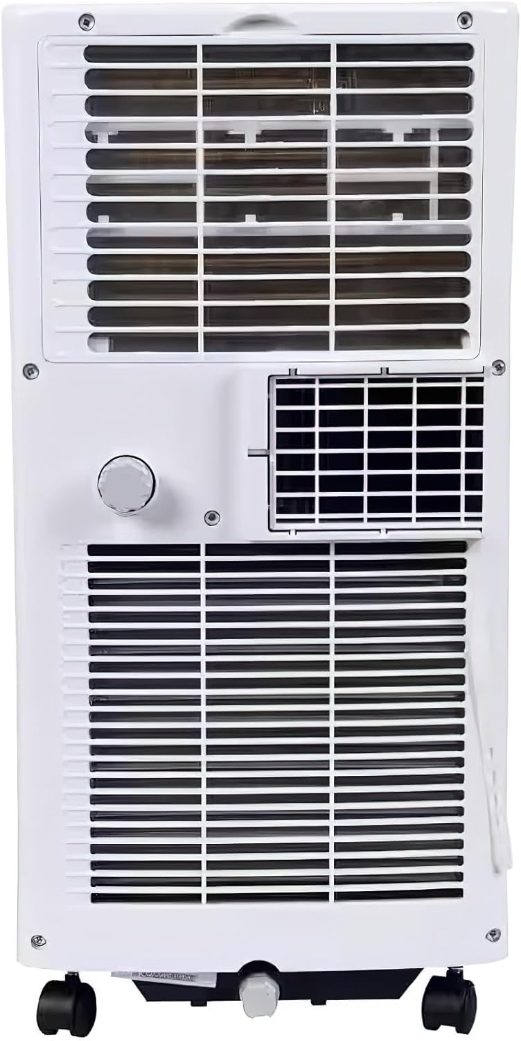 Seasons SM12R1 Portable 10000 BTU Air Conditioner, White; Bucket-less Evaporation System; Auto-restart; Electronic Control Panel with Digital Display; Cool Rooms Measuring 450 to 550 sq.ft; 2 Speeds