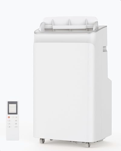 12000 BTU Portable Air Conditioner, Smart Portable AC Cools Up to 350-450 Sq.Ft, Standing Quiet Cooling Portable AC Unit with Remote Control, for Large Room, Office, Garage
