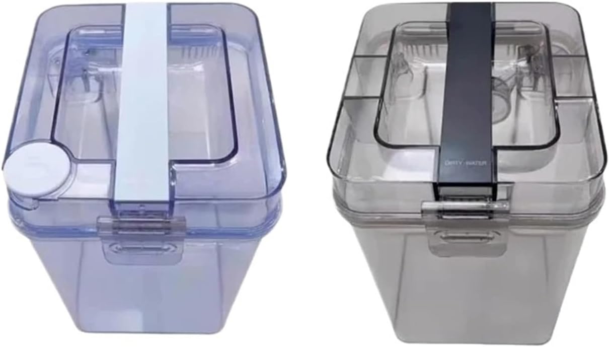 Clean Water Tank Sewage Tank，Compatible for Ecovacs， T20 T10 Omni X1 Robot Vacuum Cleaner Parts Accessories(Both Set)