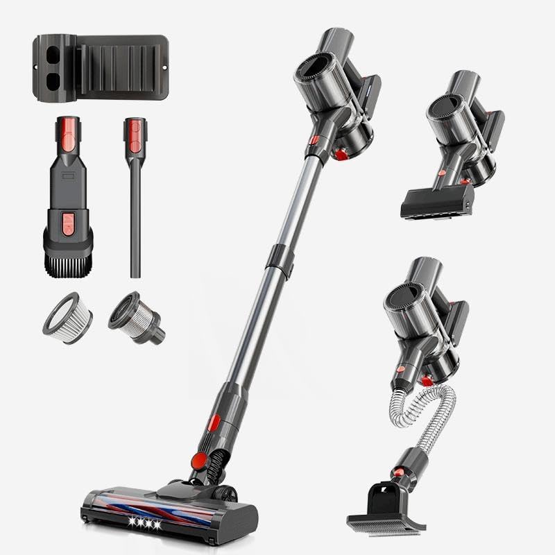 Cordless Vacuum Cleaner, 28Kpa Suction, 3-Speed Adjustment, Maximum Running time of 40 Minutes, 2200mAhx6, Household Cleaning Multifunctional Rechargeable Vacuum Cleaner