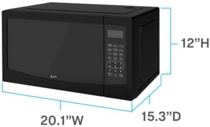 Avanti MT115V1B 1.1 Cu. Ft. Black Countertop Microwave