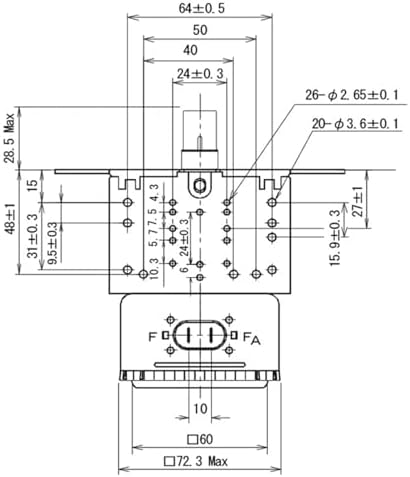 2M303J Air-Cooled Magnetron for Microwave Oven 2M303 Industrial Microwave Generator Replacement Parts
