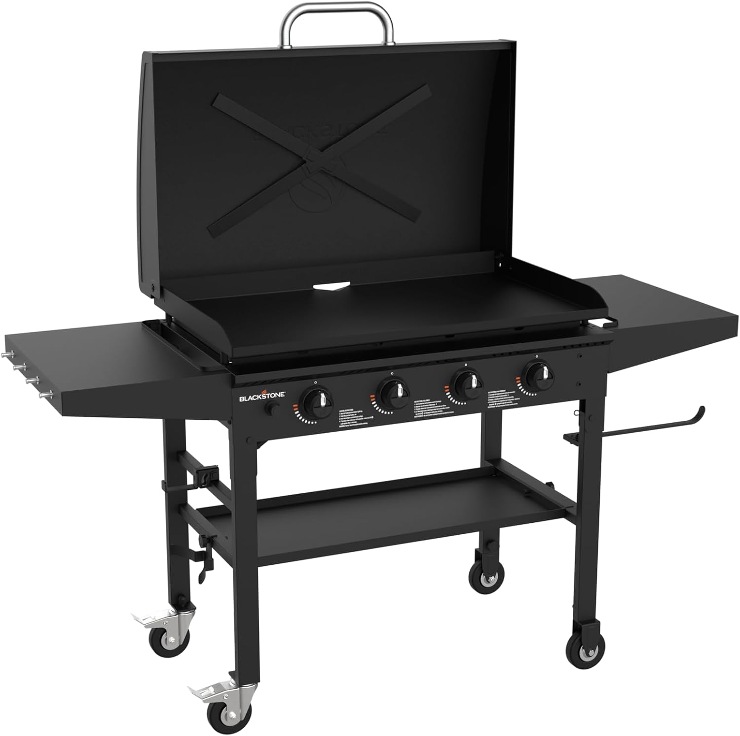 Blackstone 2530AZ Original 36” Omnivore Griddle with Hood, Powder Coated Steel, Black
