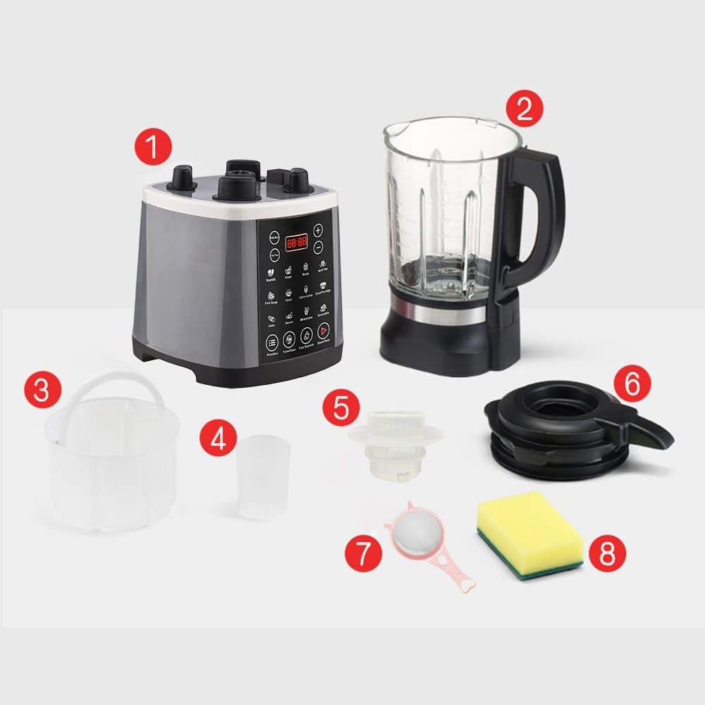 Yosoo High Speed Household Food Processer Heating Blender Soy Milk Maker