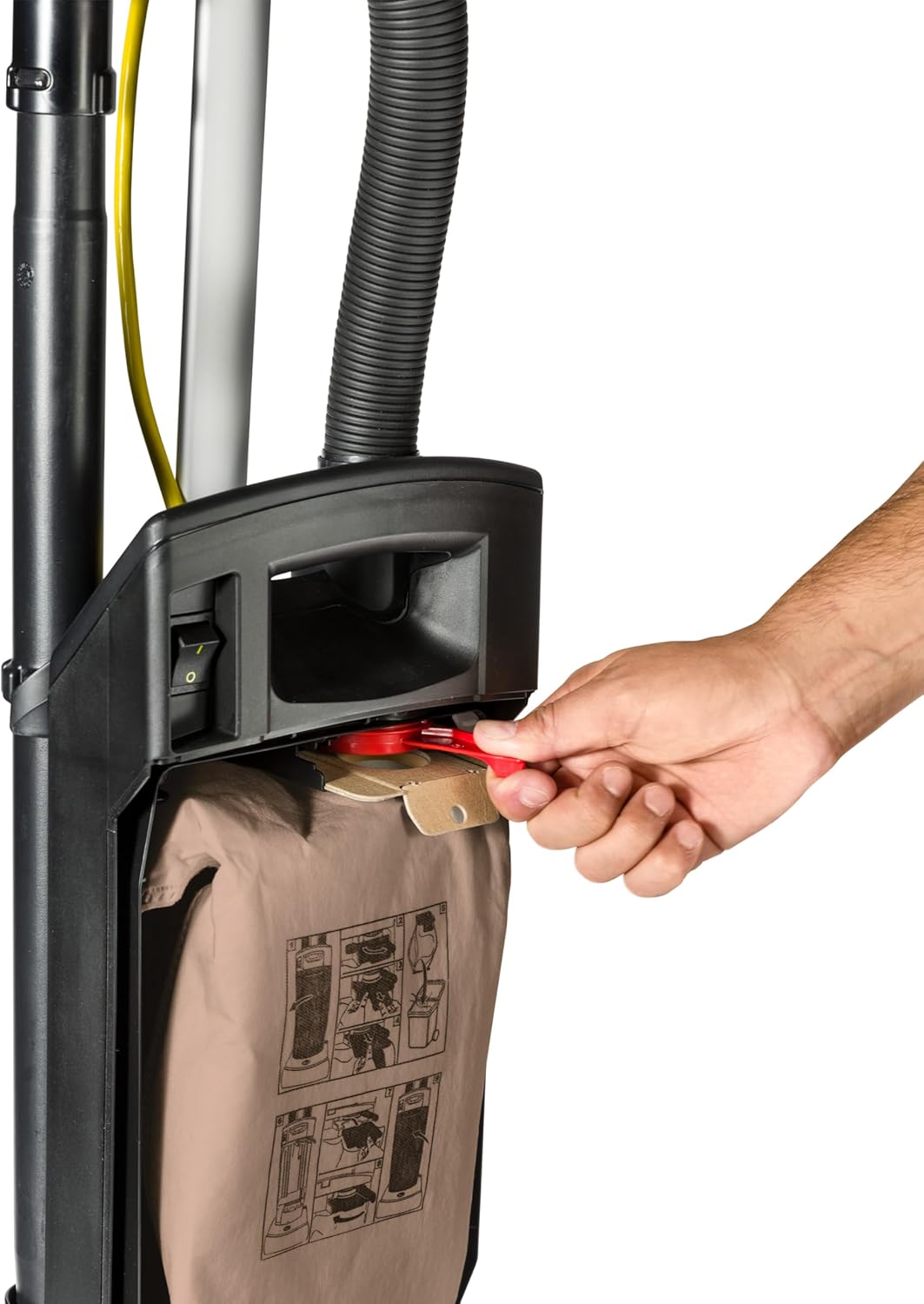 Tornado Deluxe CVD 38 15-Inch Single Motor HEPA Filtration Upright Vacuum with On-Board Tools, 91438