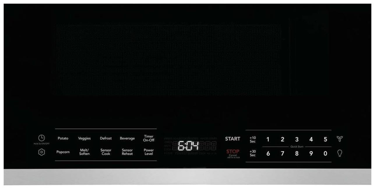 Gallery 30 in. 1.9 cu. ft. Over The Range Microwave with Sensor Cook in Black Stainless Steel