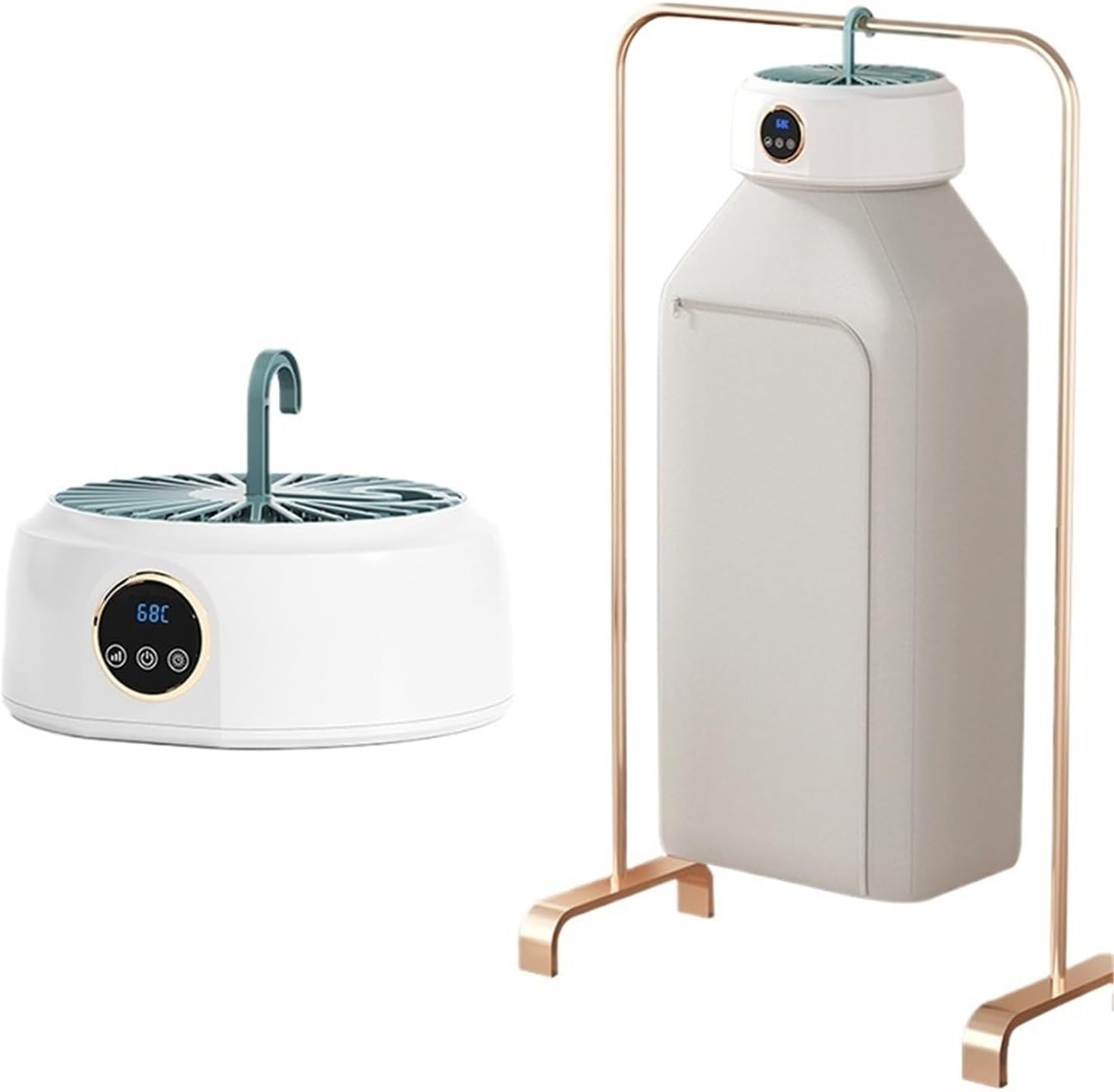 Portable Clothes Dryer, Clothes Dryer Heater Fan Dormitory Foldable Travel Garment Drying Hanger,for Travel,Apartment