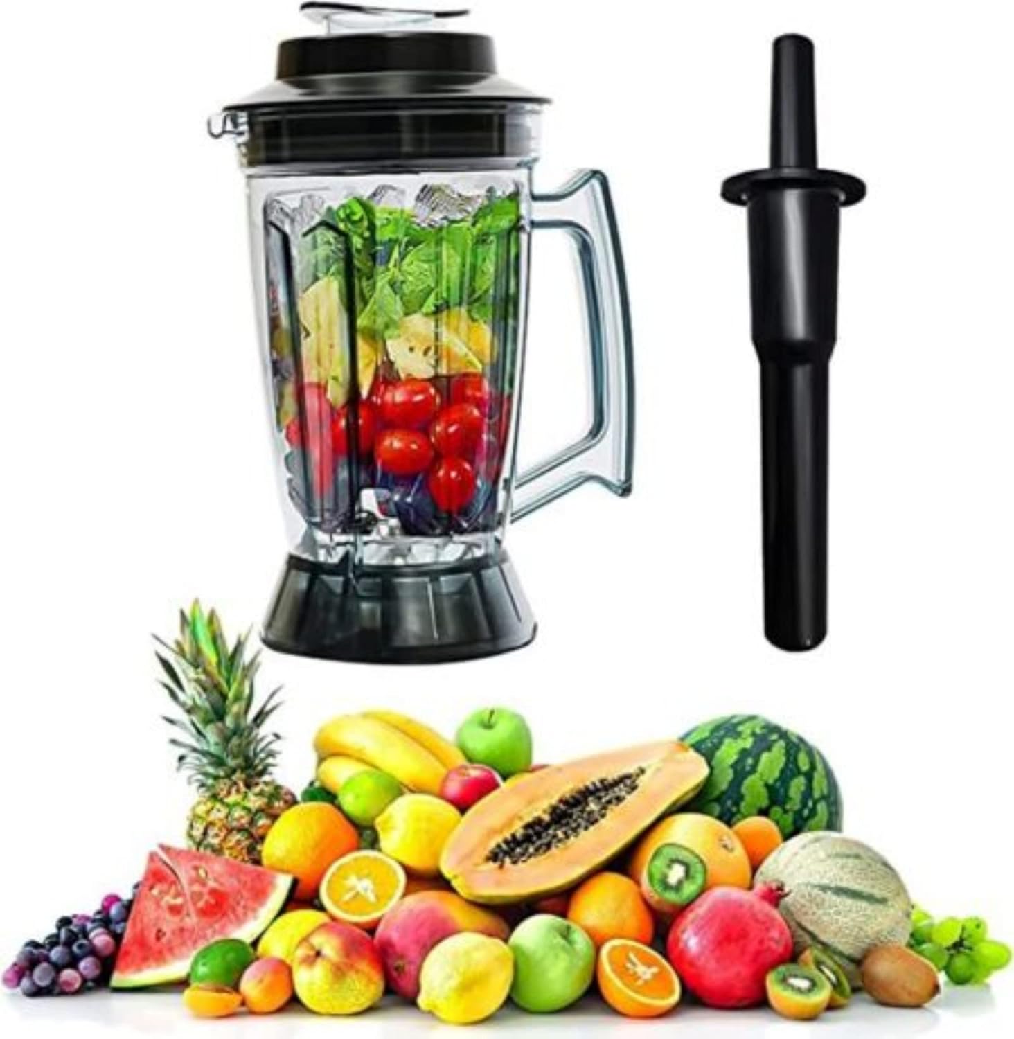 3.3HP 3.9L Professional Power Heavy Duty Commercial Mixer Juicer 2800W Stainless Steel Smoothie Juicer Mixer Blending Machine US Plug Self-Cleaning