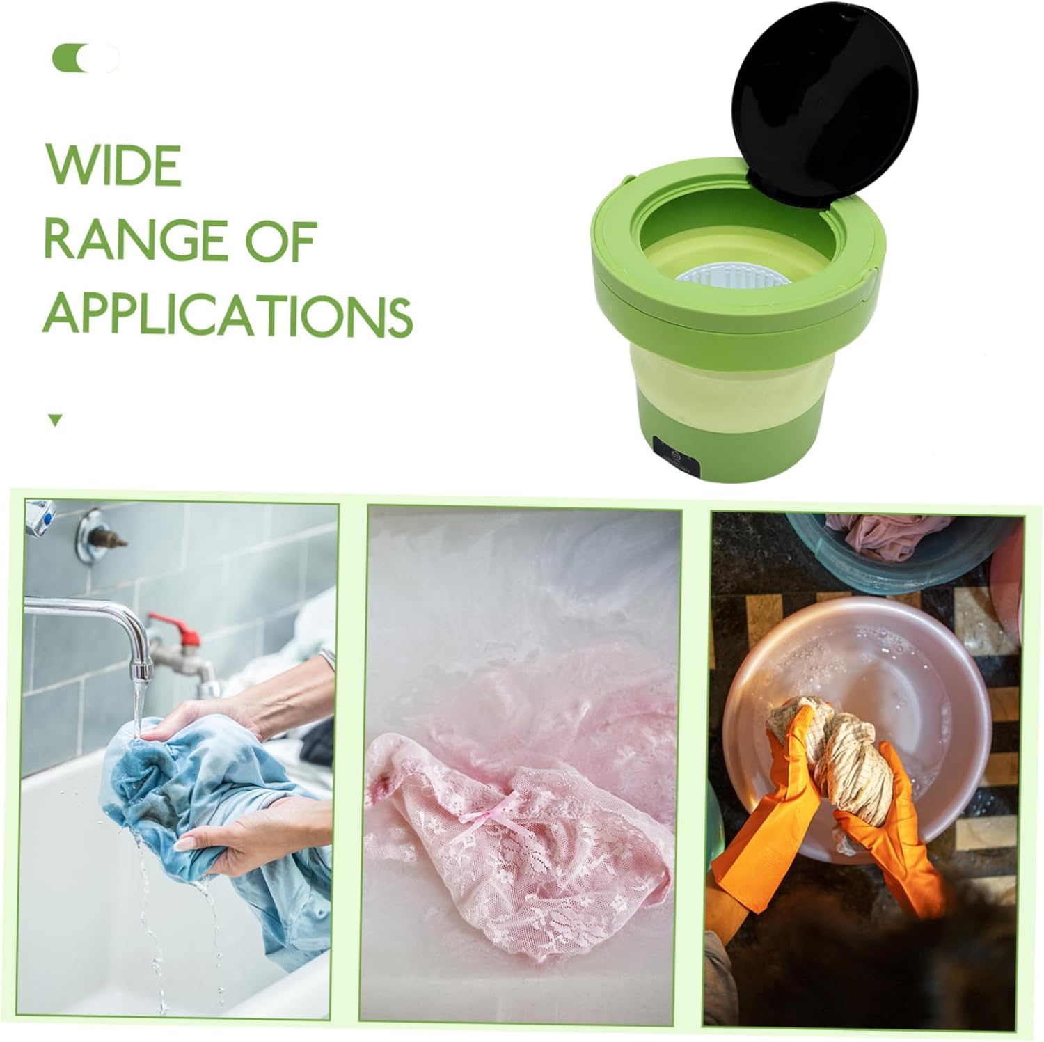 Mini Washing Machine Portable Laundry Machine High-speed Rotation Sturdy for Camping