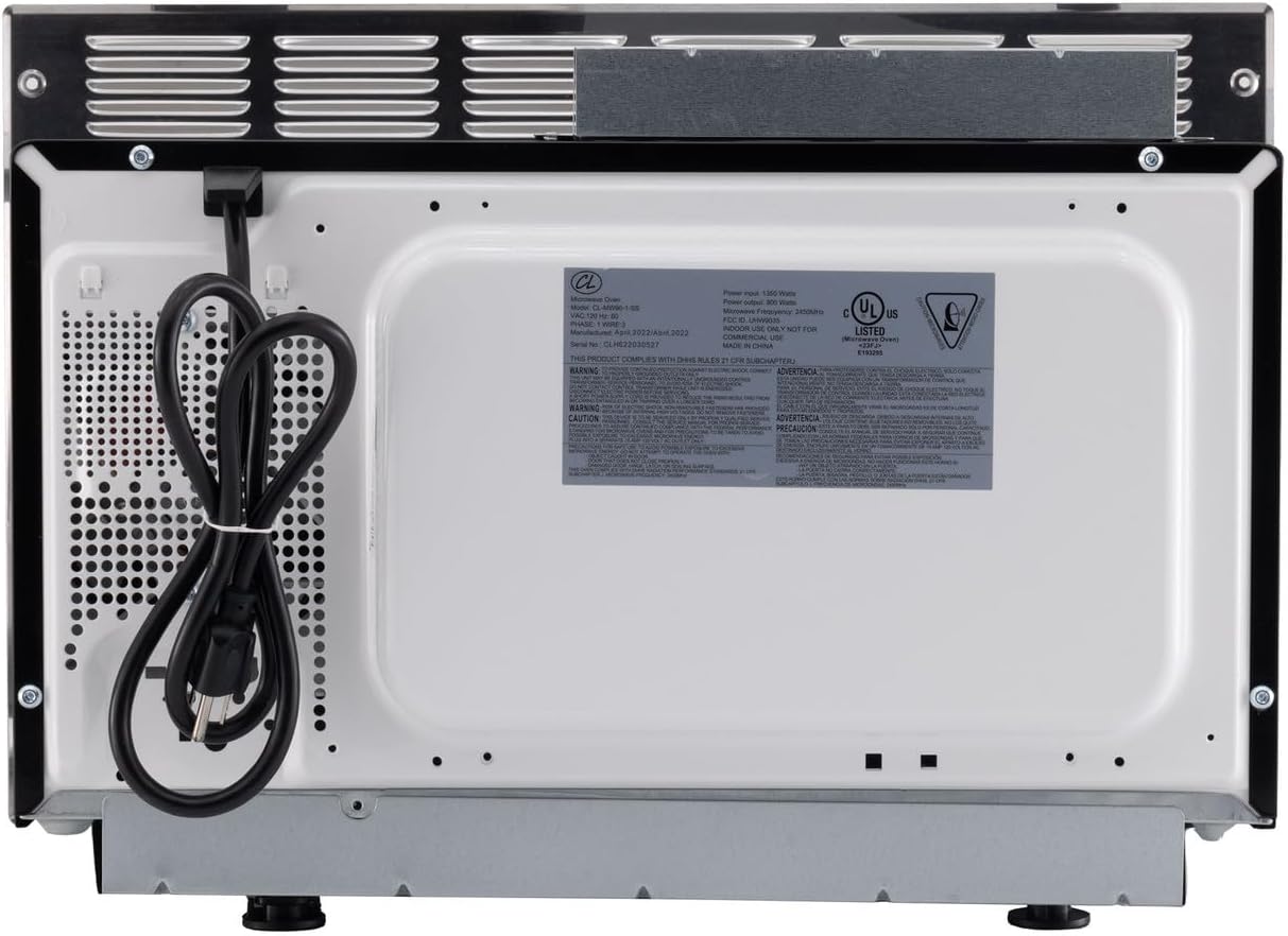 Tough Grade RV Microwave | 0.9 Cu. Ft. Built-In Stainless Steel Microwave | 8 Express Cook Presets, 10 Power Levels, Instant Start | Greystone Replacement | Travel-Safe, 120V RV Installation Only