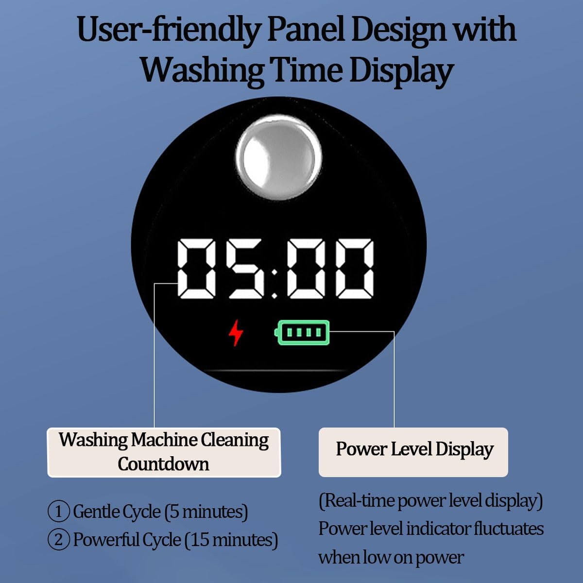 1.5L Portable Washing Machine Rechargeable, Mini Underwear Washer Two Cleaning Modes for Underwear Socks Apartments Hotels and Travel Camping Travel (Beige)