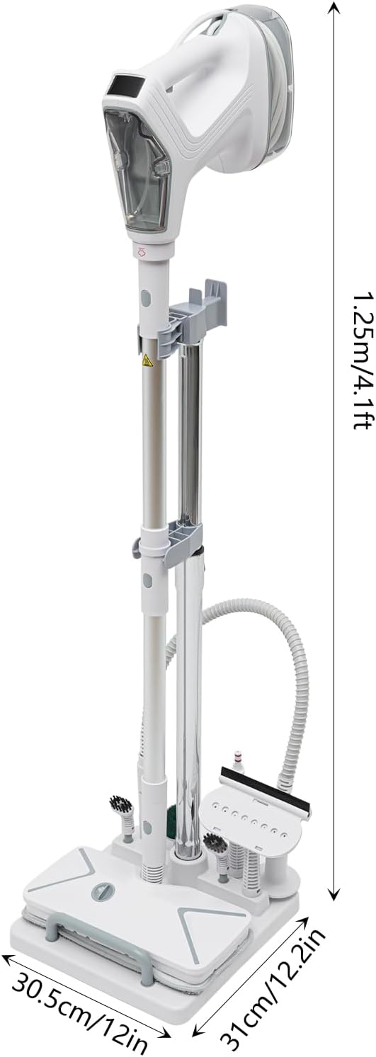 1300W Steam Cleaner Powerful Multipurpose Steamer with 17 Accessories Portable Steamer 284°F Fast Heat-up Steam Cleaning for Carpets, Floors, Tiles, and Grout