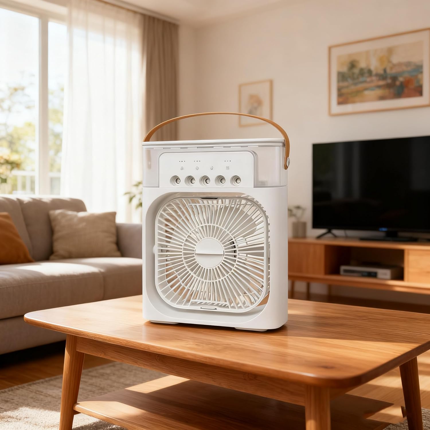 Portable Air Conditioners with Timer, Light, Dehumidify 3 Modes (Color:MJSMKT-01)