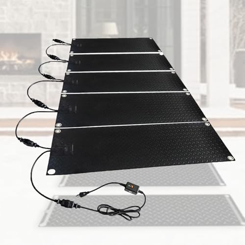 Heated Non-Slip Snow Melting Mats for Stairs, 10