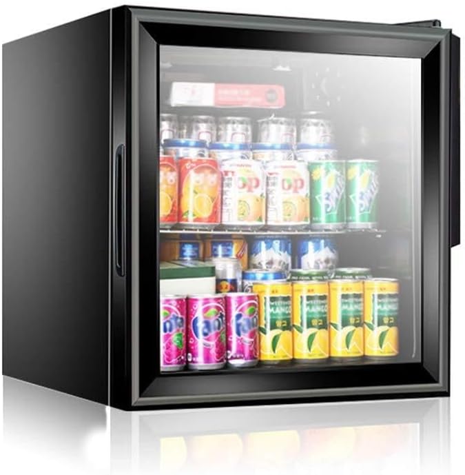Wine Cellar Refrigerator with Double-Layer Hollow Tempered Glass Door, Constant Temperature Air Cooling, 18 Bottle Capacity Beverage, Medicine, and Tea Cooler