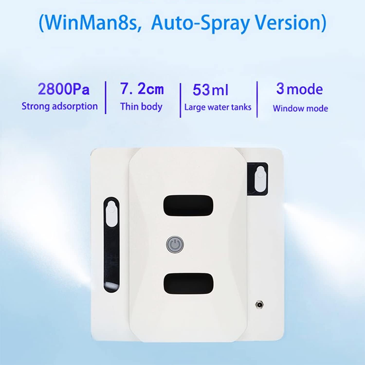 Window Cleaner Robot Electric Window Cleaning Machine with Dual Water Tanks Auto Water Spray,Smart Glass Cleaning Robotic with APP & Remote for Outdoor/Indoor Windows Table Tile Ceiling