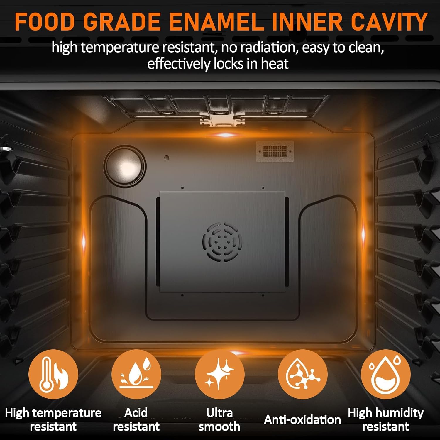 GarveeHome Wall Oven 3800W 30 in Single Wall Ovens Electric Built-in Convection Oven, 4.8 Cu.Ft. Broil Bake Roast Function, Safety Lock, LED Display, Touch Control, Timer for Kitchen Cabinetry