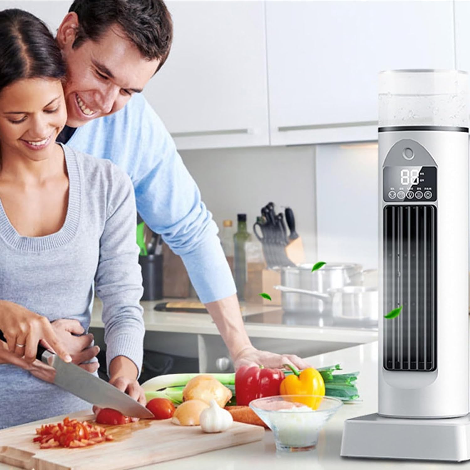 Portable Air Conditioner, Evaporative Air Cooler With Remote, 6 Higher Speeds With 150ml Water Tank, For Desk, Home, Bed And Living Room(B)