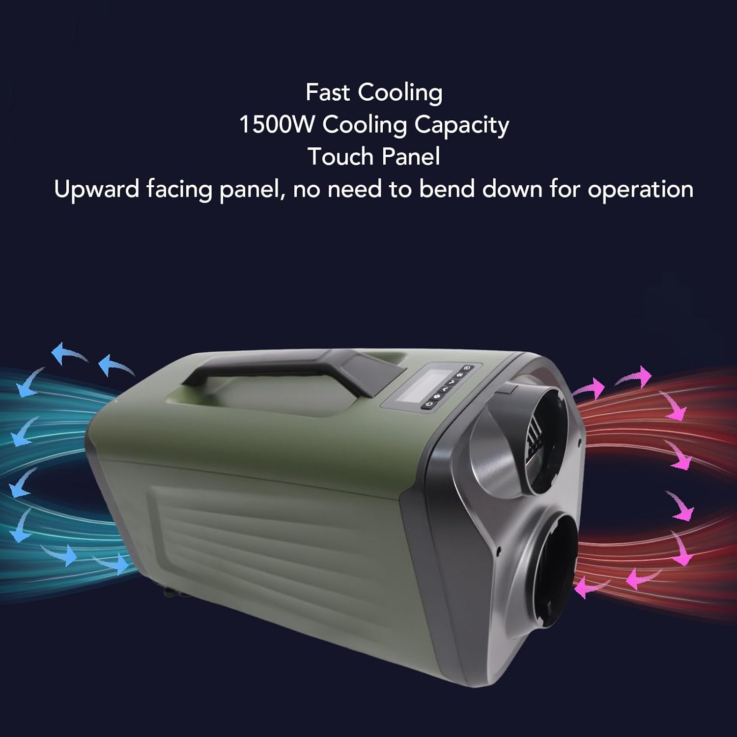 Portable Air Conditioner, Small Air Cooler 500w Cooling Fan Cooling Heating Fan Ac Unit for Rv Dorm Kitchen Rental House Office Camping Portable Fan 6000btu Mini Ac (US