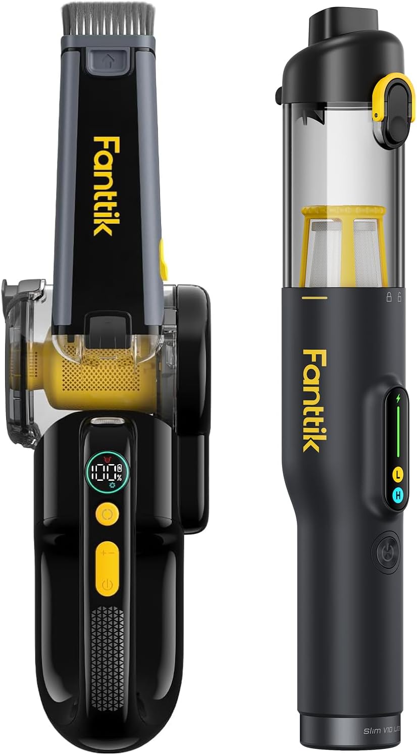Fanttik Fold V10 APEX Pivot Cordless Car Vacuum Slim V10 Lite Cordless Handheld Vacuum
