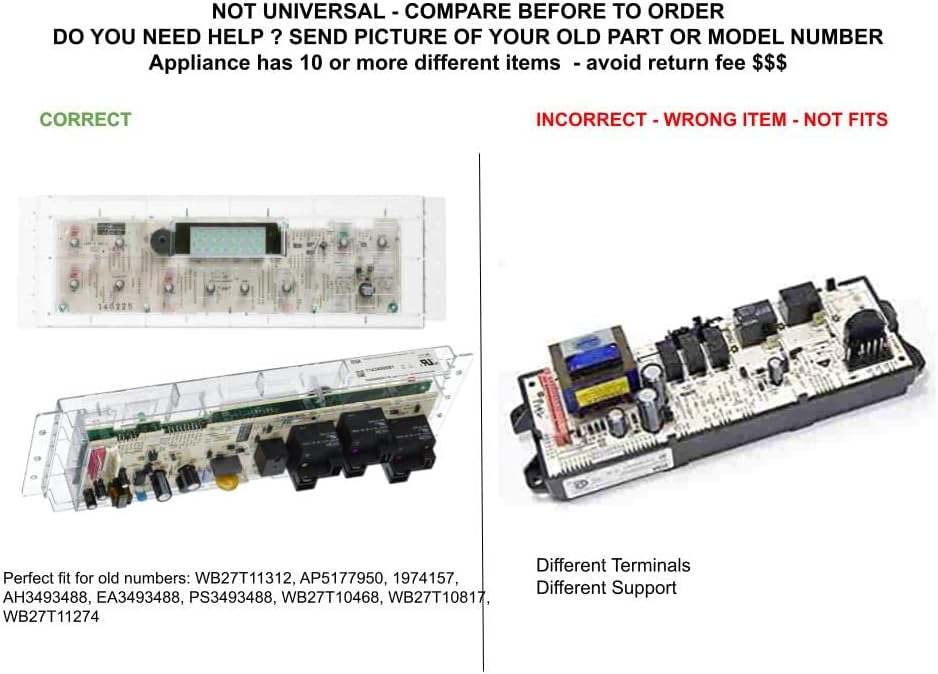 GLOB PRO SOLUTIONS WB27T11312 CKD5254 Oven Control Board