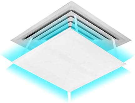 Air conditioner windshield Prevent Direct Blowing Central Air Conditioning Air, Square Air Conditioning Deflector,Outlet Ventilation Deflector, Waterproof Oxford Cloth Windshield