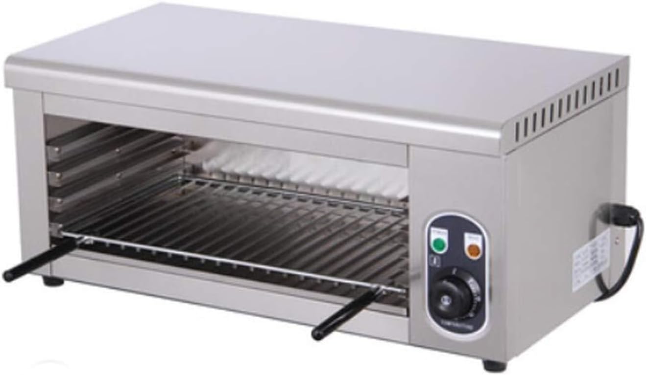 Commercial Electric Cheese Melter with Adjustable Temperature 2000W 110V, Countertop Grill Machine for Restaurant Kitchen Use