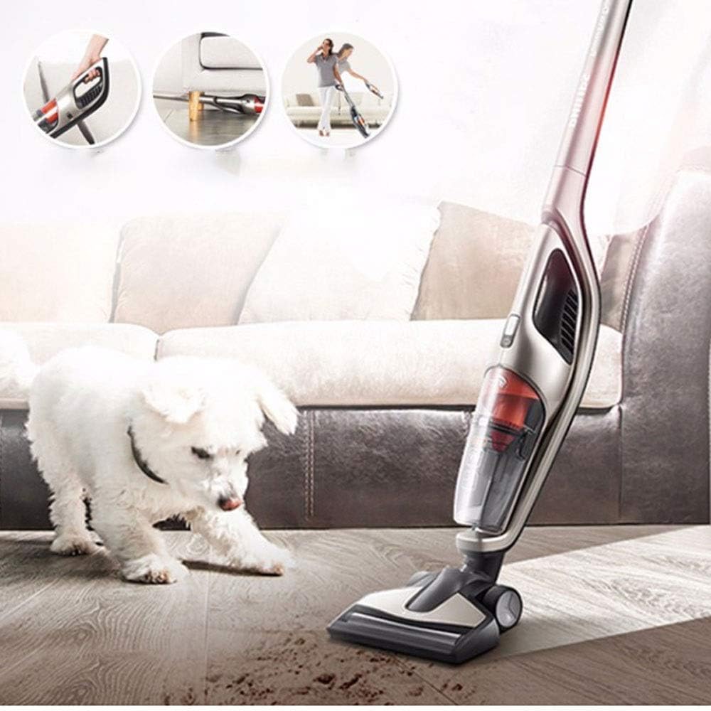 Vacuum Cleaners Handheld Vacuum Cleaner, for Home Hard Floor Carpet Lightweight Power Strong Suction Powered Cordless Canister Vacuum Cleaner,
