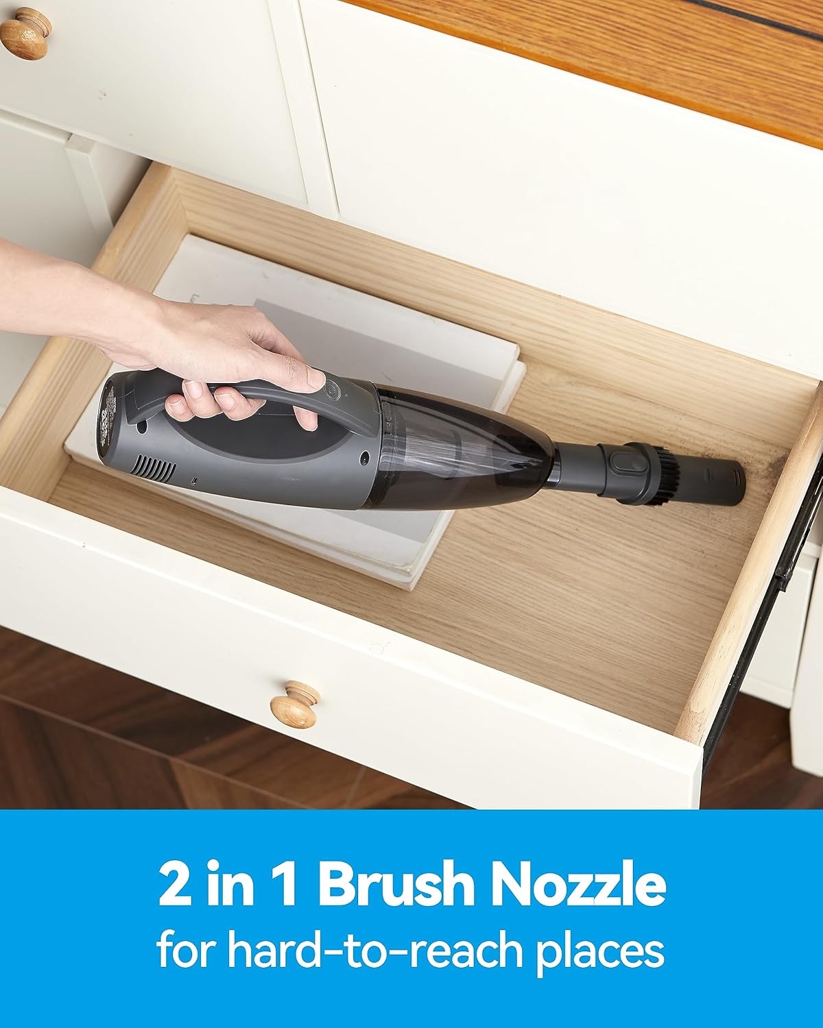 Brigii Pet Hair Vacuum with Anti-Tangle Hair Tool, Cordless Stairs Vacuum, 12KPA/25AW Handheld Vacuum with BRUSHLESS DC Motor, Lightweight 1.13lbs, USB-C Rechargeable-MX30