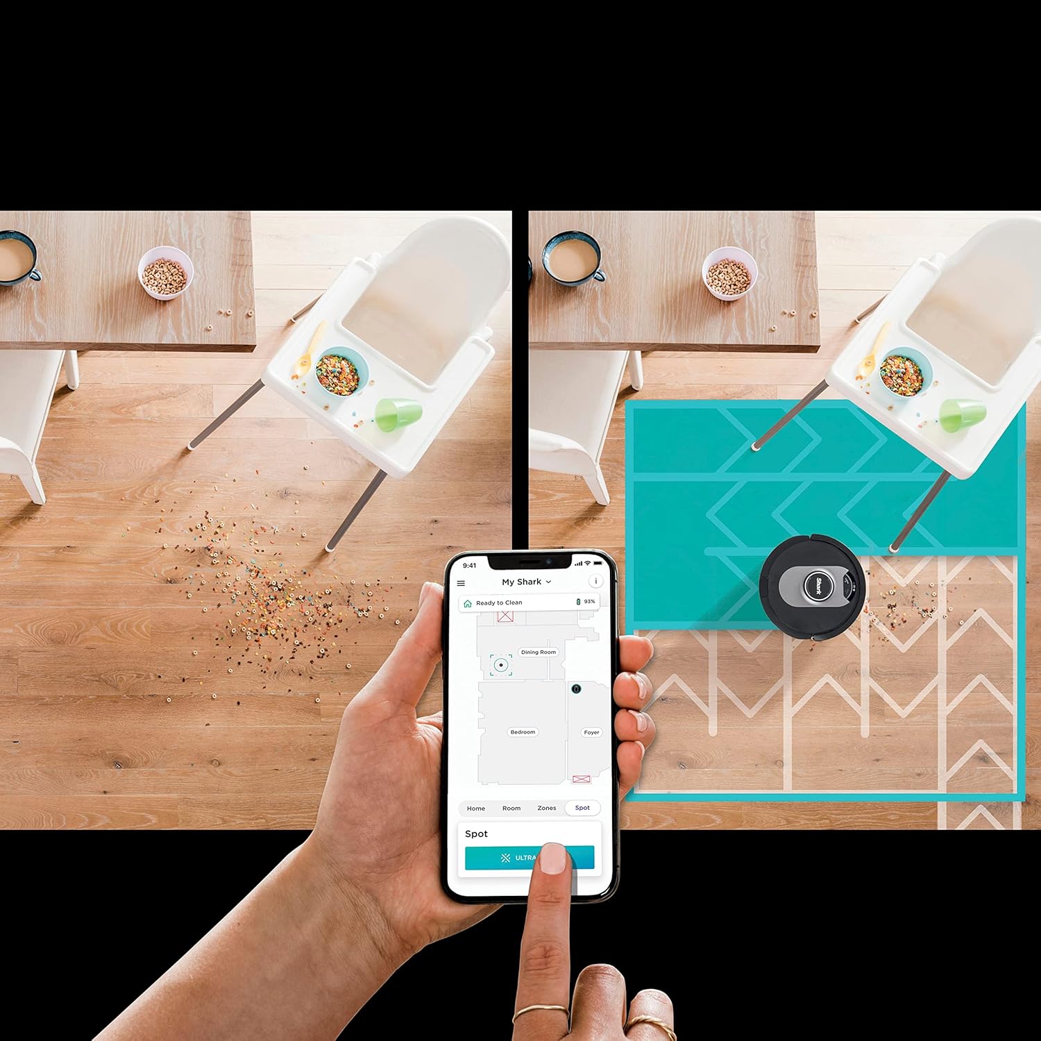 SHARK AV2501AE AI Robot Vacuum with XL HEPA Self-Empty Base, Bagless, 60-Day Capacity, LIDAR Navigation, Perfect for Pet Hair, Compatible with Alexa, Wi-Fi Connected Black, RV2502AE (Renewed)