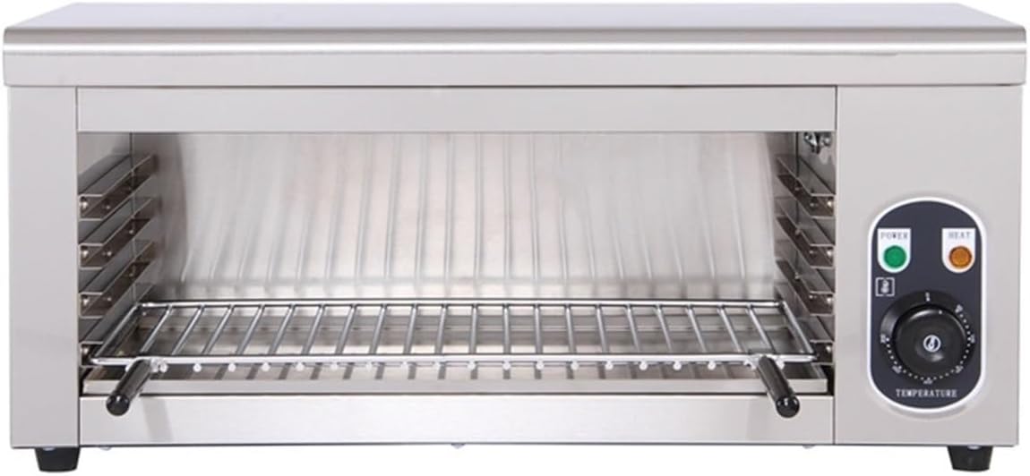 Electric Cheese Melter and Grill, 1500W Stainless Steel Toaster Oven for Melting Cheese, Toasting Sandwiches, Grilling Steaks