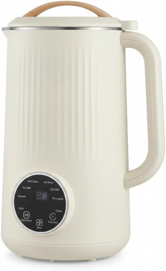 8 in 1 Nut Milk Maker Blender, 32oz Homemade Soy, Almond, Oat, Coconut, Plant Based and Non Dairy Beverages, Automatic Soybean Machine With Delay Start/Keep Warm/Boil Water, Cream