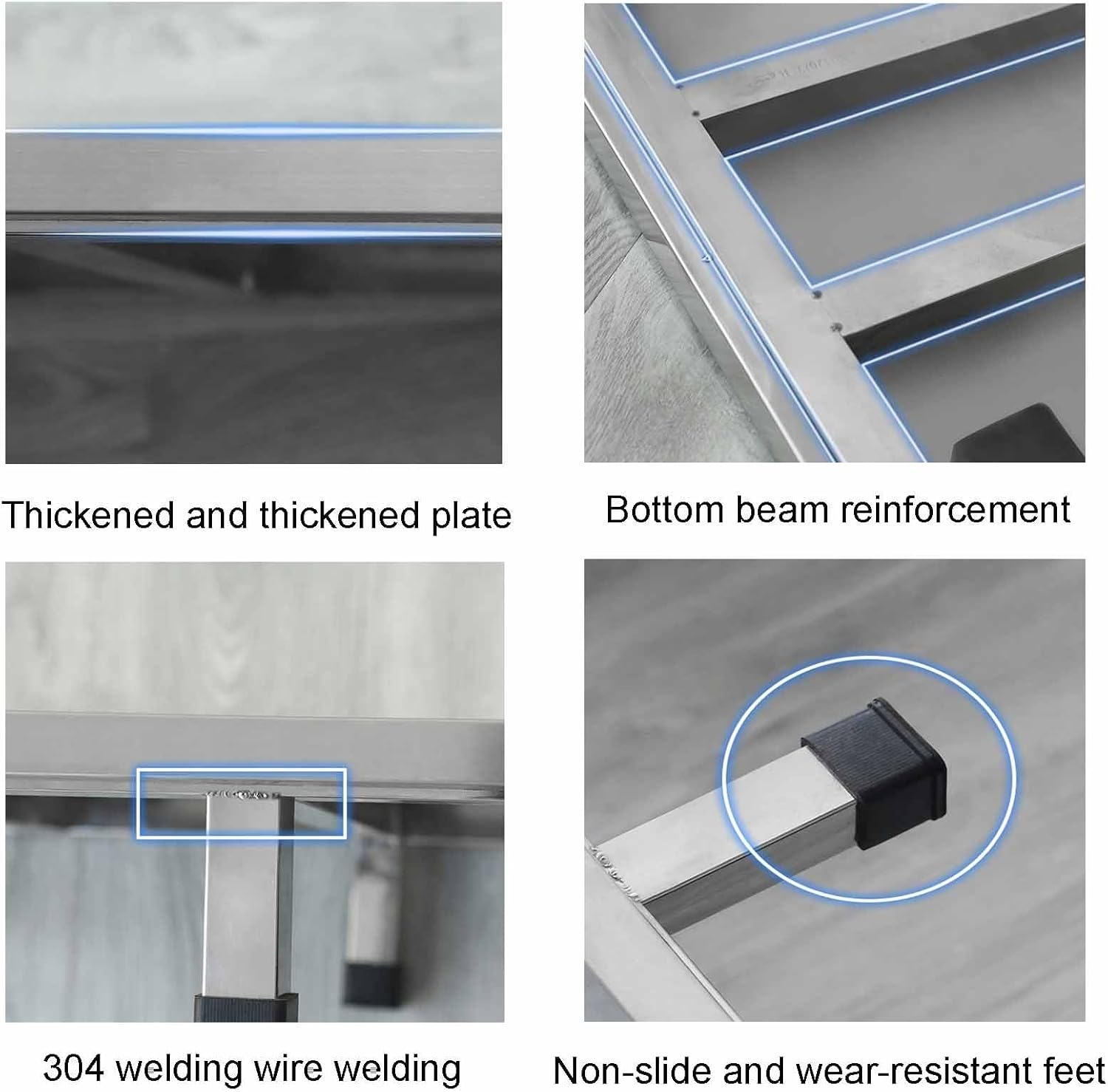 XPLKQXE Stainless Steel Fridge Stand, Laundry Pedestal Washing Machine Tray Mat, Raised Shelf Base for Various Furniture and Household Appliances, No Assembly(Size:120x40x10cm)