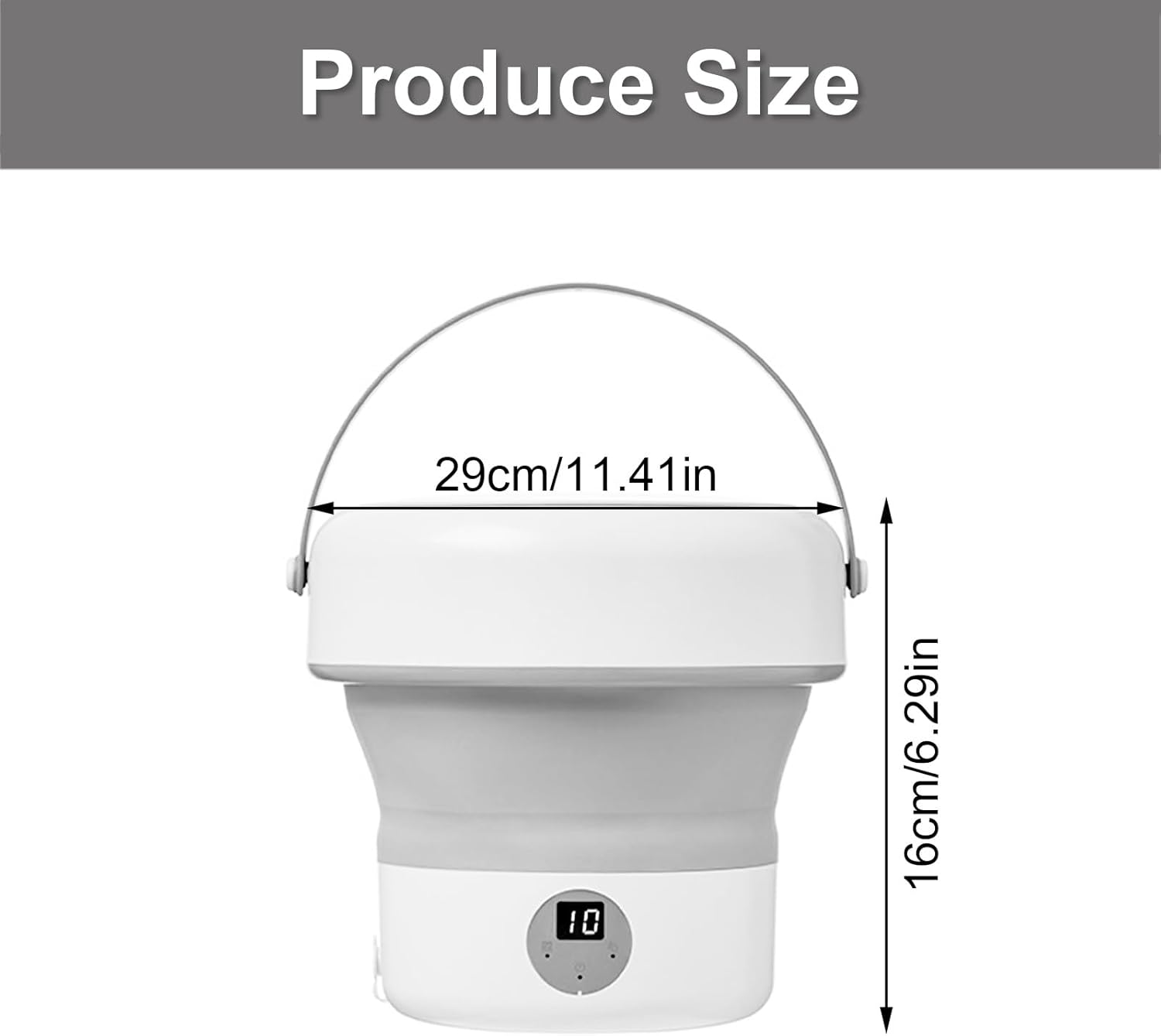 Underwear Socks Folding Washer Foldable Washing Machine With Drain Basket For Baby Clothes Underwear Laundry Appliance Travel Washing Machine