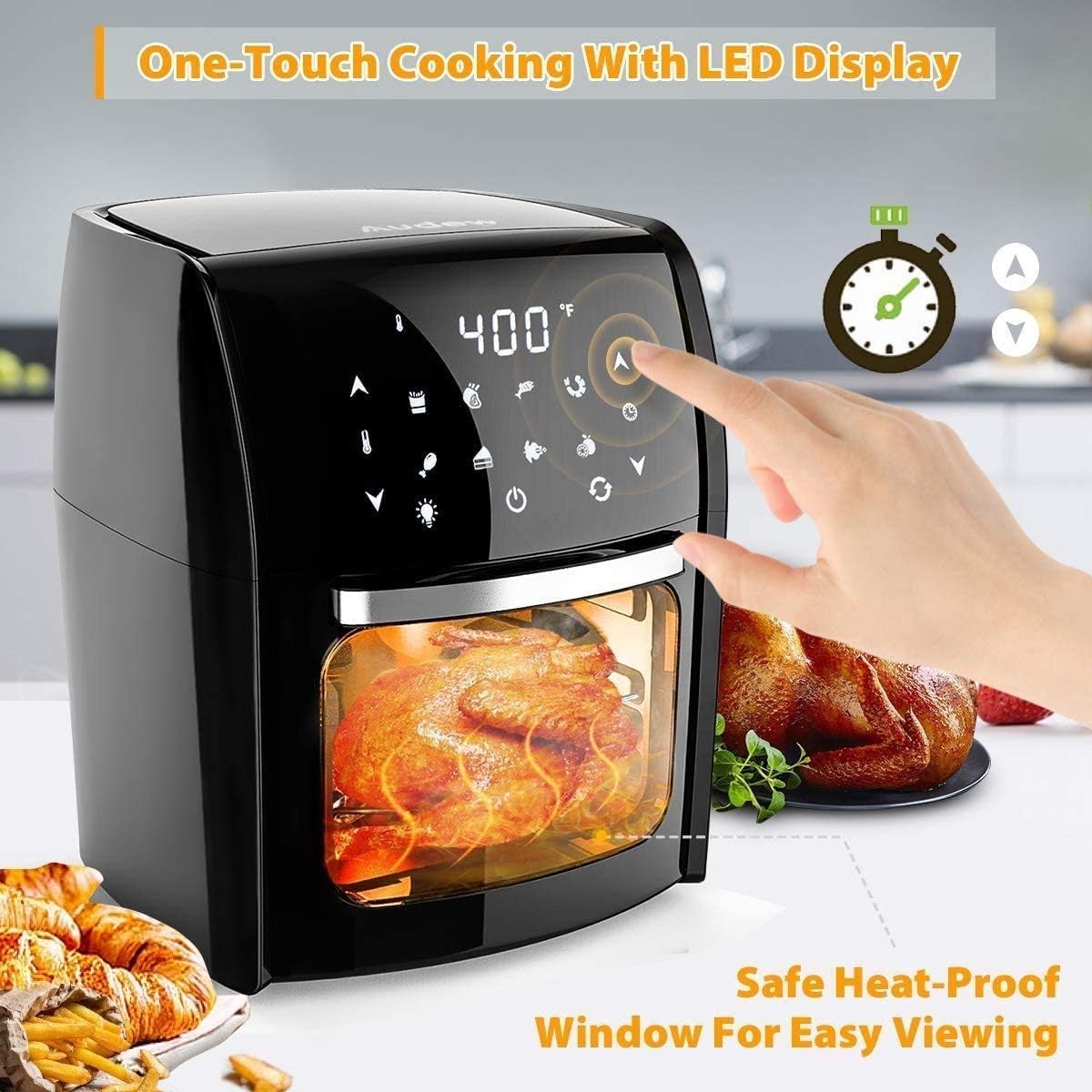 1700W Digital Air Fryer Cooker for No Oil Healthy Chips & Meals with Rapid Air Circulation System 7-in-1 Multi-Use Digital Air Fryer 220V Electric Hot Deep Fryer needed charitable