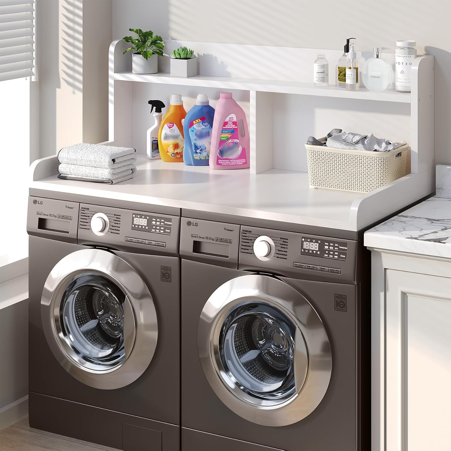 2-Tier Washer Dryer Countertop, 18.5
