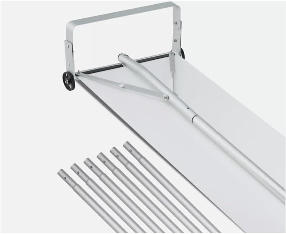 Snow Roof Rake 30ft Reach Aluminium Roof Shovel with Slide Cloth 19