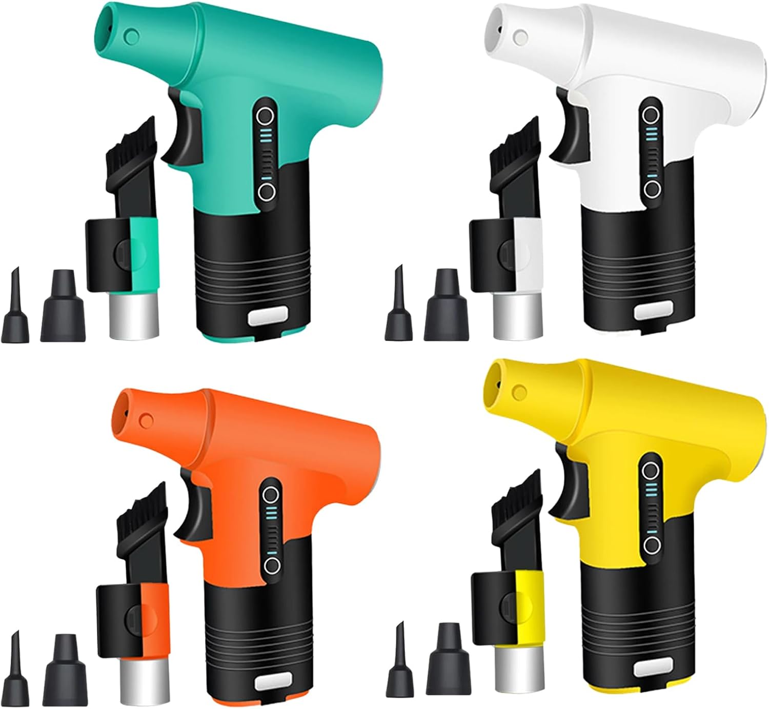 Efficient Dust Cleanings Tool Blowers Electric Fan Plastic Electric Air Duster Plastic for Clean, Mixed Sizes, Yellow