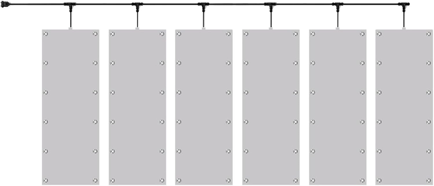 Heated Snow Melting Mats for Roof, Heated Outdoor Mats to Melt Snow, 3/6 Pcs Snow and Ice Melting Mat, PVC Snow Melt Mat for Winter Roof, Snow Melting Mat Heat Mats for Snow(6pcs,28.3*118.1 in)
