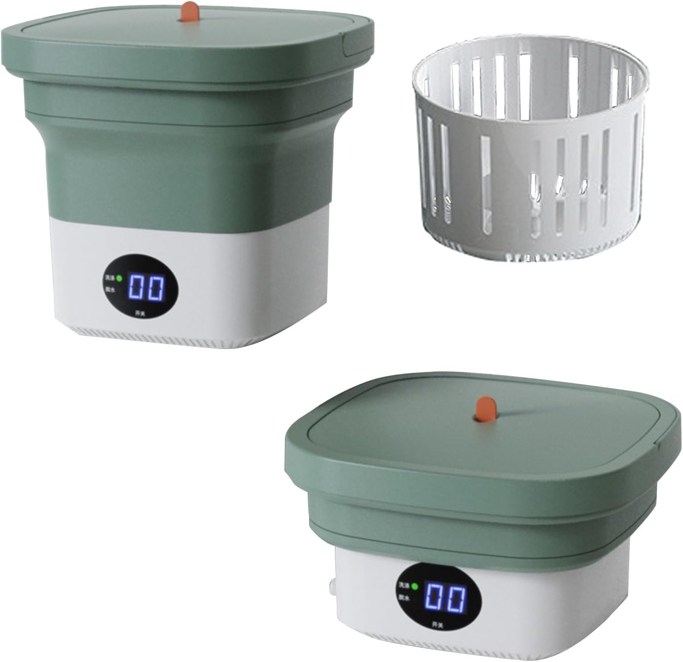 Portable Washing Machine, 6L Mini Folding Washing Machine Portable with, Deep Cleaning for Baby Clothes, Underwear, Socks, Suitable for Dormitories,Camping, Travel and Apartment Dirt ( Color : Bronze