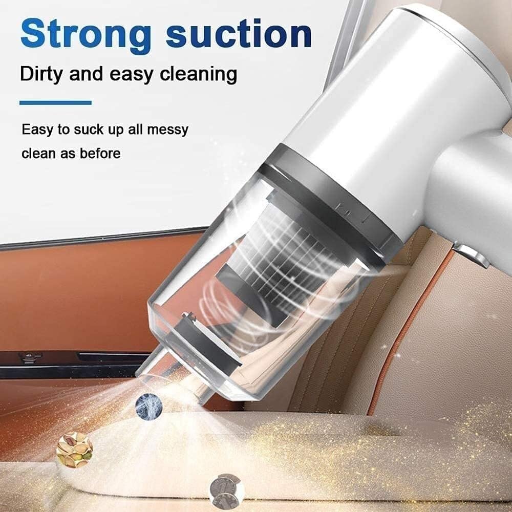 Handheld Vacuum Cordless, Cordless Handheld Vacuum, Mini Car Vacuum Cleaner, Rechargeable, Strong Suction, Low Noise, Vacuum Cleaner for Home Office Car Pet Hair