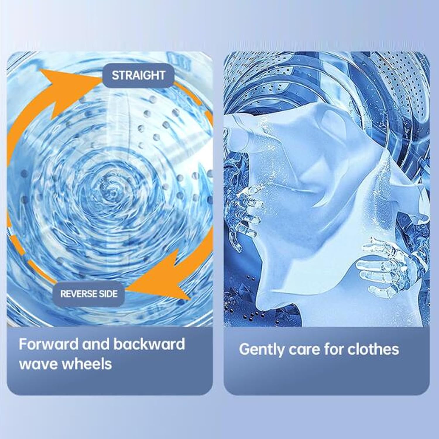 Yoidesu Mini Washing Machine, Cordless Portable Underwear Washing Machine, USB Powered Small Laundry Washer with 2 Gear Cleaning for Apartment Dorm Hotel Travel