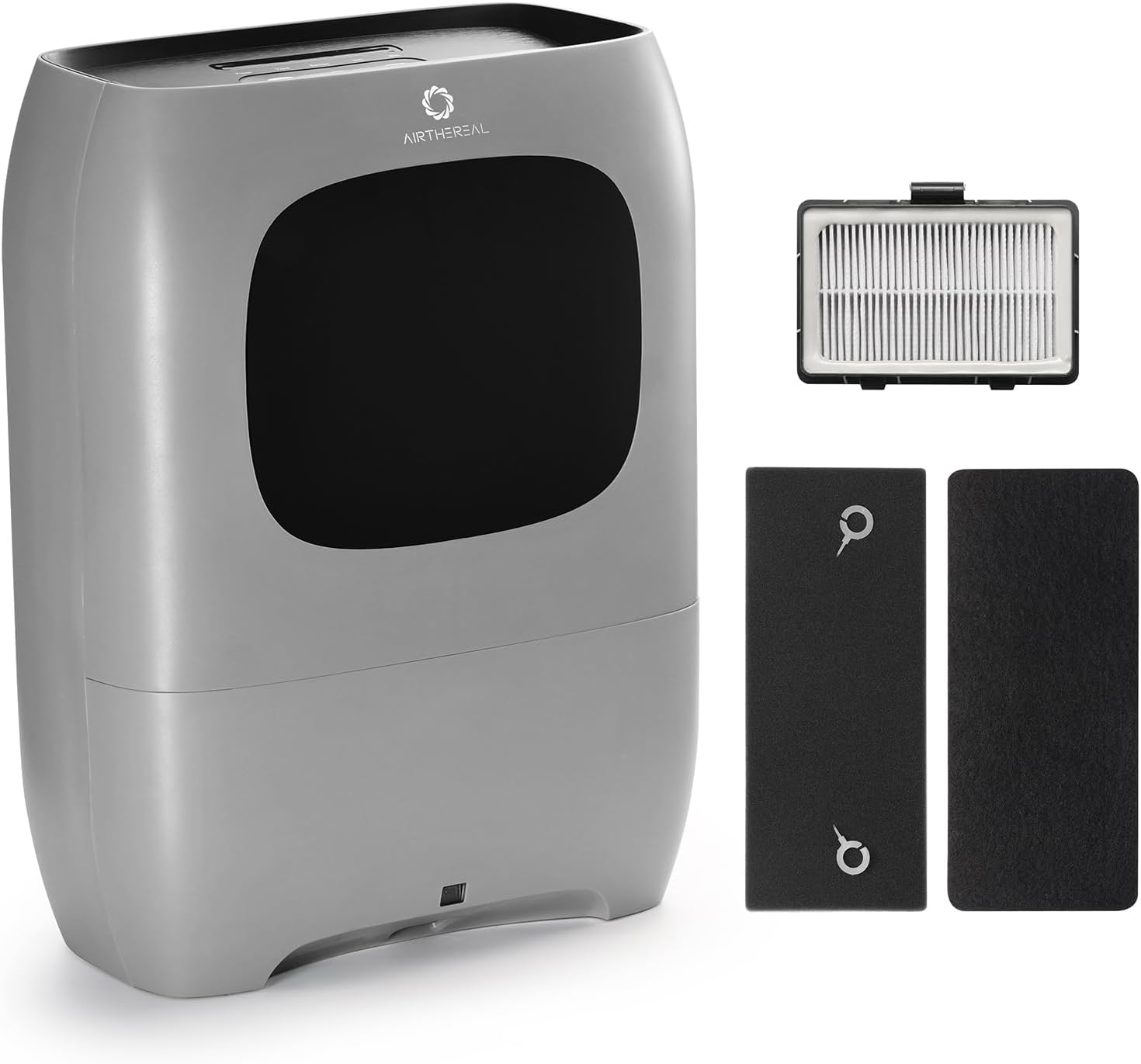 AIRTHEREAL 1500W Automatic Vacuum Dustpan with Nozzle Attachment, Hands-Free Operation, 20KPa Suction Power Multi-Mode Floor Cleaning