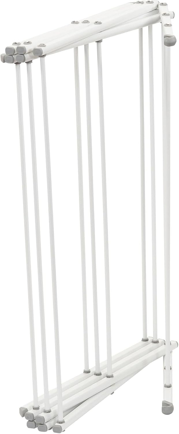 Household Essentials White 5119-1 Indoor Metal Clothes Drying Rack for Laundry