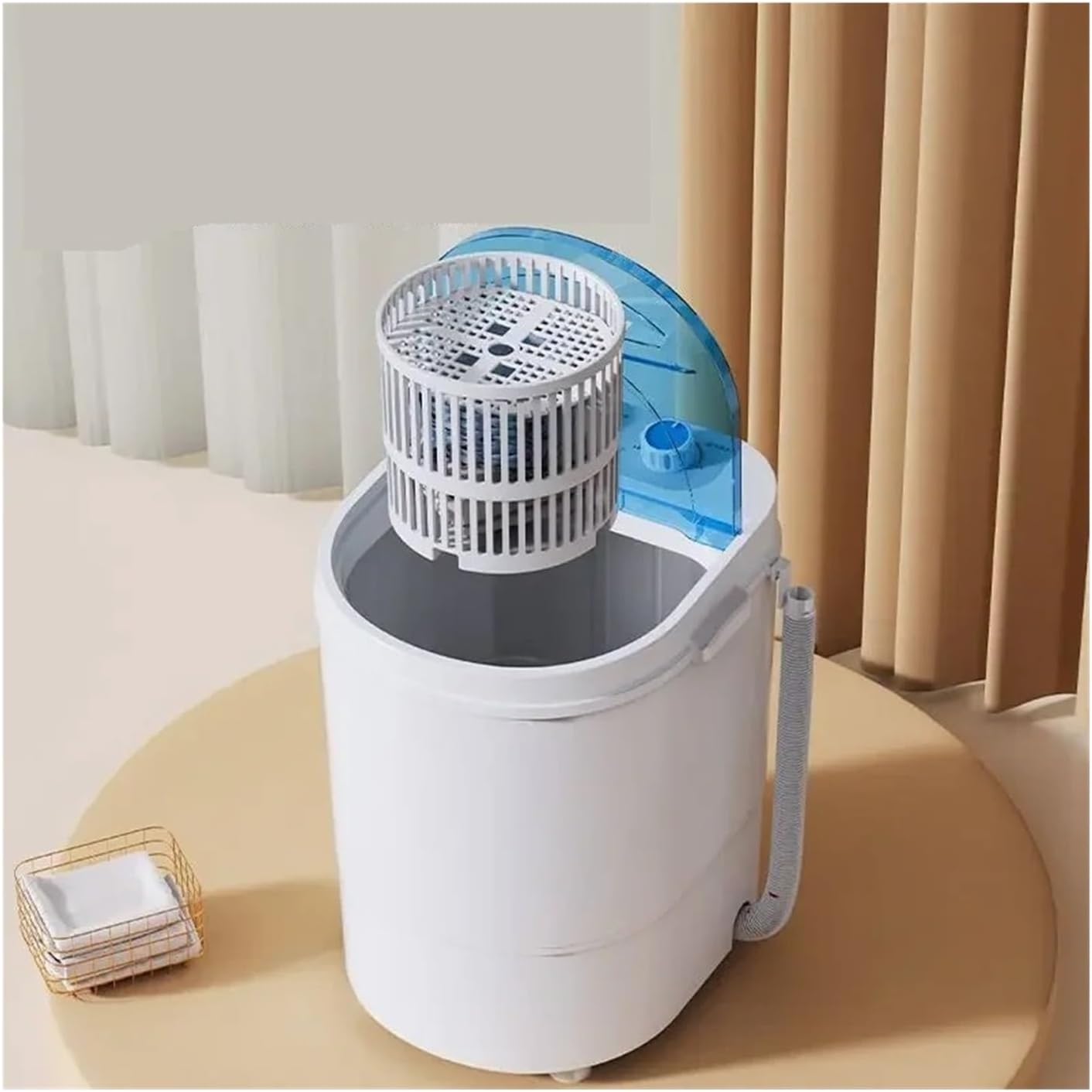 Washing Machine Mini Small Socks Underwear And Underwear Home Dormitory Drain Dual -purpose Portable Washing Machine,for Travel,Camping, RV & Dorms