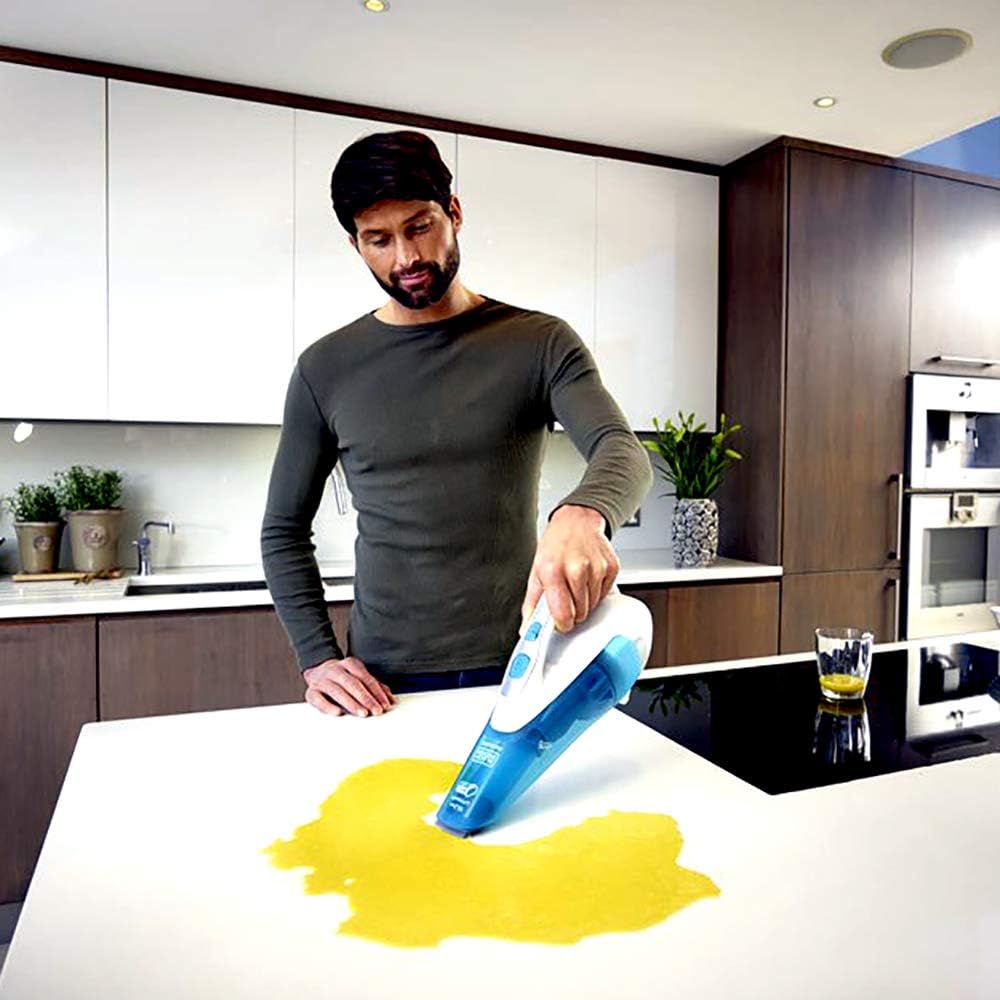 BLACK+DECKER WDA315J-QW WDA315J-QW-Aspirador de Mano GEN 9,5 con accesios para líquidos y sólidos 10,8 1,5Ah. Boquilla extensible y cepillo. Cargador tipo Jack, 15 W, 10.8 V