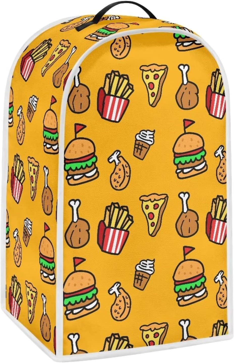 TODIYADDU Cartoon Junk Foods Machine Washable Blender Cover Easy to Clean Cover Stand Mixer Cover Keep Your Food Safe Cover Keep your Kitchen Tidy